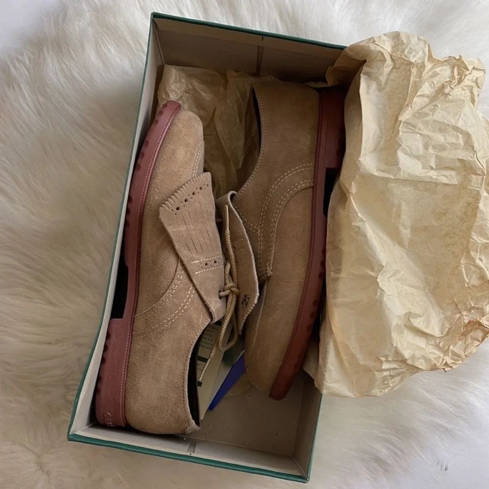 Eastland Women’s Woodlands Waterproof Suede Leather Golf Shoes - Picture 3 of 5